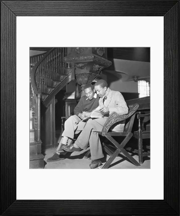 Framed Print : Errol John (left) and Lionel Ngakane seen here during a read through of Cry The Beloved Framed Print : Errol John (left) and Lionel Ngakane seen here during a read through of Cry The Beloved