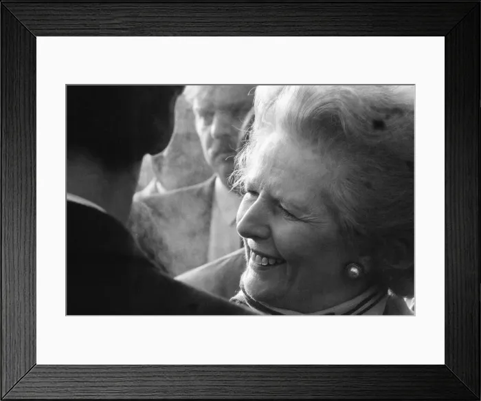 Framed Print : Margaret Thatcher PM, visits Valley Parade, home of Bradford City Football Club Framed Print : Margaret Thatcher PM, visits Valley Parade, home of Bradford City Football Club