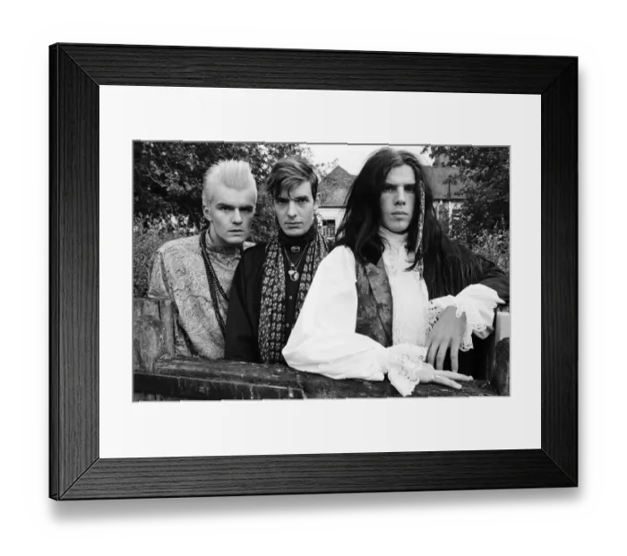 Framed Print : The Cult, including Ian Astbury (right). 23rd July 1985