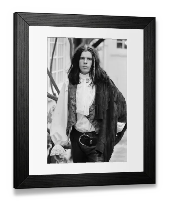 Framed Print : Ian Astbury of The Cult. 23rd July 1985 Framed Print : Ian Astbury of The Cult. 23rd July 1985
