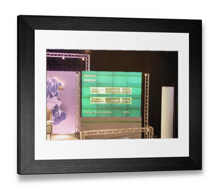 Framed Print : The Welsh devolution referendum of 1997 was a pre-legislative referendum held in Wales Framed Print : The Welsh devolution referendum of 1997 was a pre-legislative referendum held in Wales