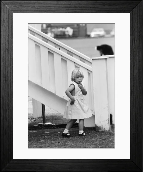 Framed Print : Three year old Zara Phillips, daughter of Princess Anne and Captain Mark Phillips Framed Print : Three year old Zara Phillips, daughter of Princess Anne and Captain Mark Phillips