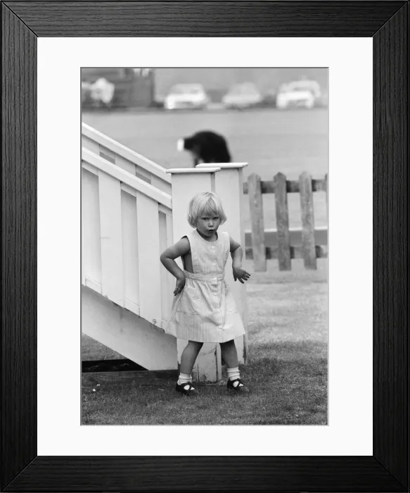 Framed Print : Three year old Zara Phillips, daughter of Princess Anne and Captain Mark Phillips Framed Print : Three year old Zara Phillips, daughter of Princess Anne and Captain Mark Phillips