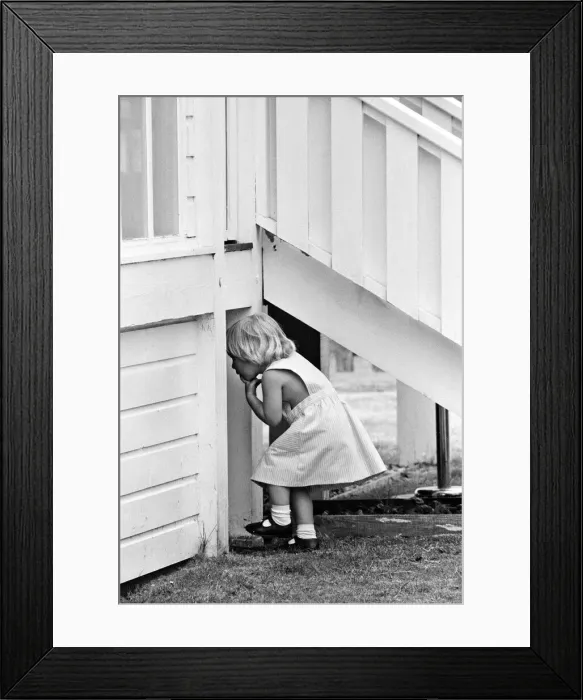 Framed Print : Three year old Zara Phillips, daughter of Princess Anne and Captain Mark Phillips