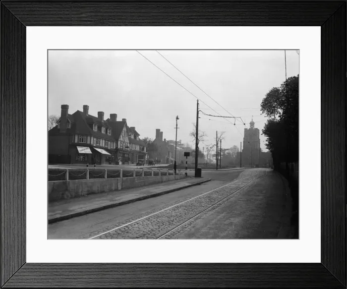 Framed Print : Hillingdon village, looking uphill, 3rd May 1935 Framed Print : Hillingdon village, looking uphill, 3rd May 1935