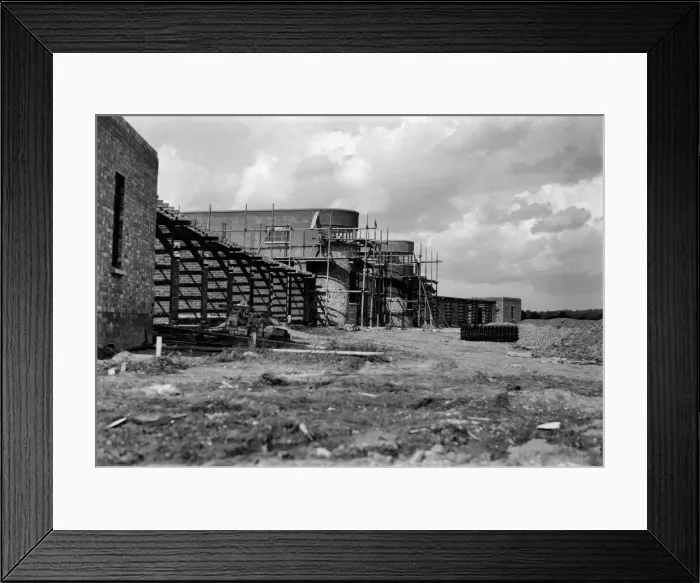 Framed Print : Ruislip Lido being built 1935