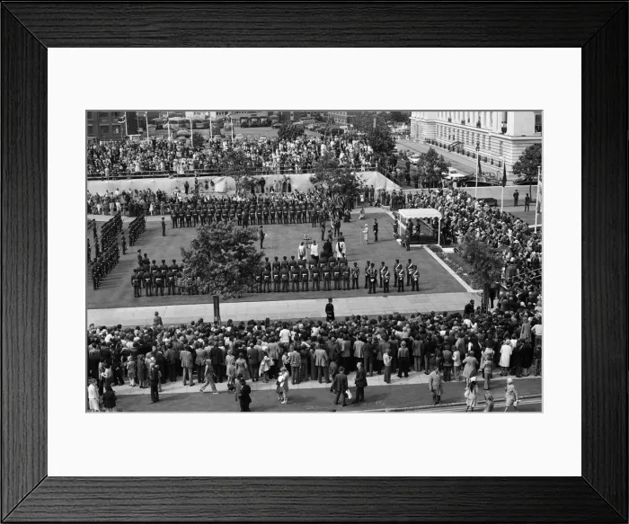Framed Print : Queen Elizabeth II at the colour presentation, Centenary Square, Birmingham Framed Print : Queen Elizabeth II at the colour presentation, Centenary Square, Birmingham