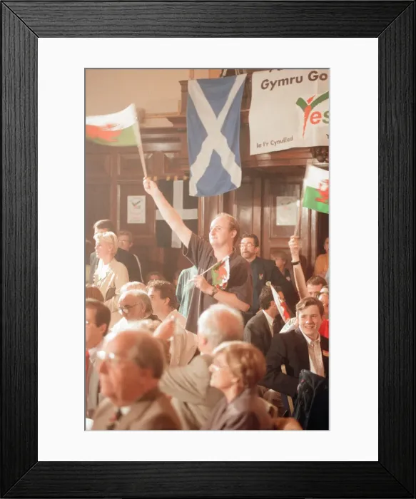 Framed Print : The Welsh devolution referendum of 1997 was a pre-legislative referendum held in Wales Framed Print : The Welsh devolution referendum of 1997 was a pre-legislative referendum held in Wales