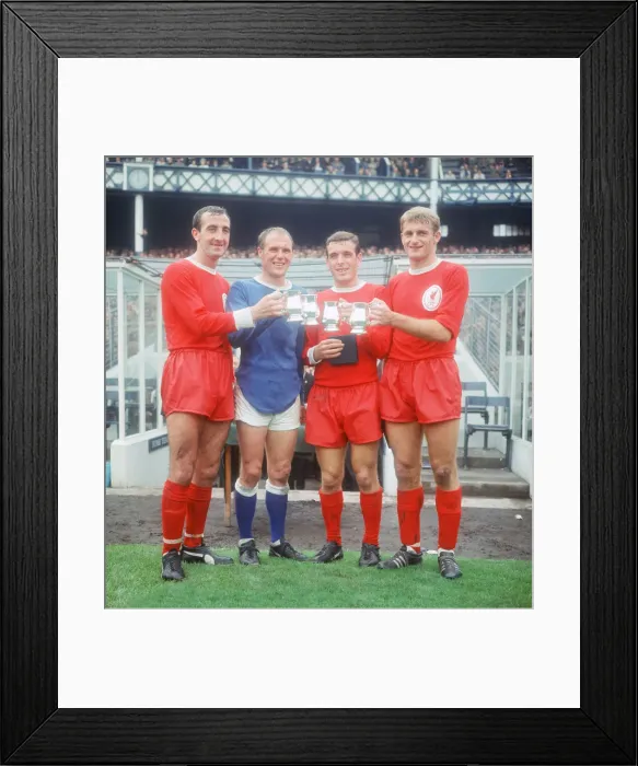 Framed Print : The 1966 FA Charity Shield Merseyside derby match between Liverpool Framed Print : The 1966 FA Charity Shield Merseyside derby match between Liverpool