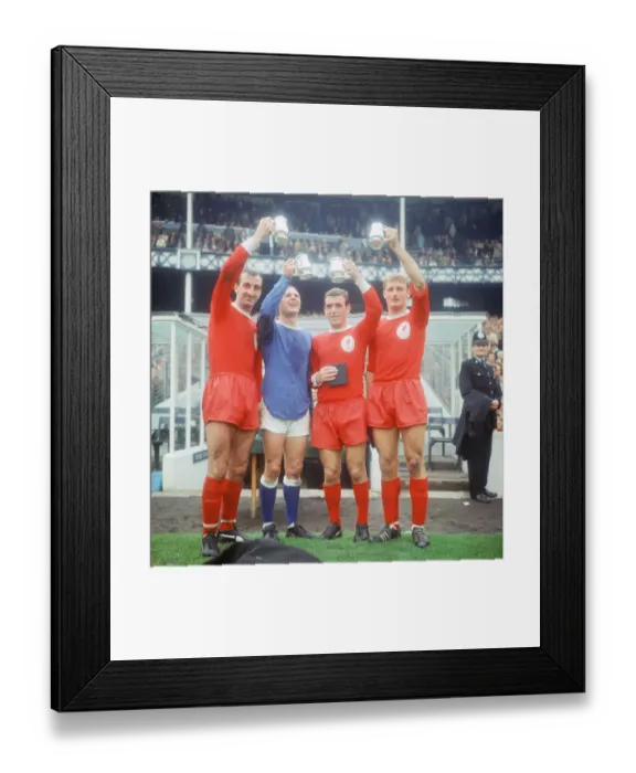 Framed Print : The 1966 FA Charity Shield Merseyside derby match between Liverpool Framed Print : The 1966 FA Charity Shield Merseyside derby match between Liverpool