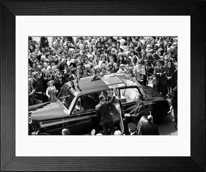 Framed Print : Prince Philip, Duke of Edinburgh during her visit to Birmingham during her Silver Jubilee Framed Print : Prince Philip, Duke of Edinburgh during her visit to Birmingham during her Silver Jubilee