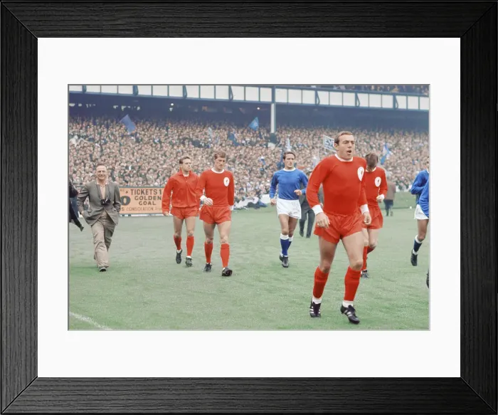 Framed Print : The 1966 FA Charity Shield Merseyside derby match between Liverpool Framed Print : The 1966 FA Charity Shield Merseyside derby match between Liverpool