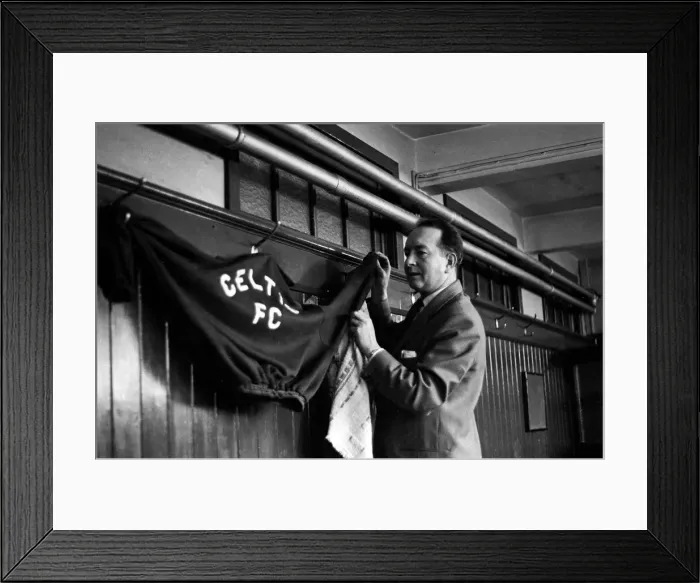 Framed Print : Former Celtic football players visit their former grounds. 26th March 1961 Framed Print : Former Celtic football players visit their former grounds. 26th March 1961
