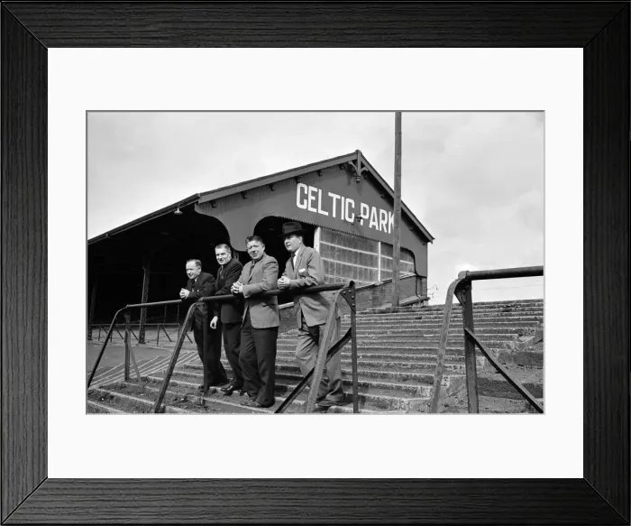 Framed Print : Former Celtic football players visit their former grounds. 26th March 1961 Framed Print : Former Celtic football players visit their former grounds. 26th March 1961