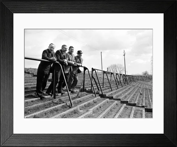 Framed Print : Former Celtic football players visit their former grounds. 26th March 1961 Framed Print : Former Celtic football players visit their former grounds. 26th March 1961