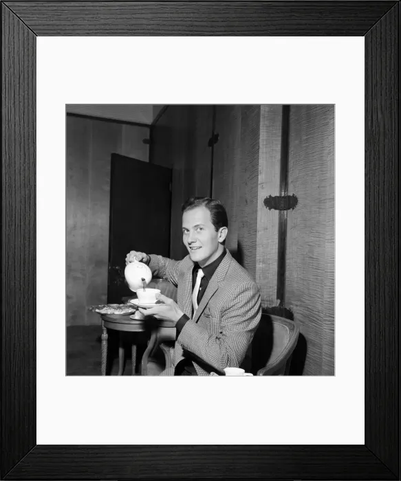 Framed Print : Pat Boone, who arrived in London earlier today to attend next Thursday Framed Print : Pat Boone, who arrived in London earlier today to attend next Thursday