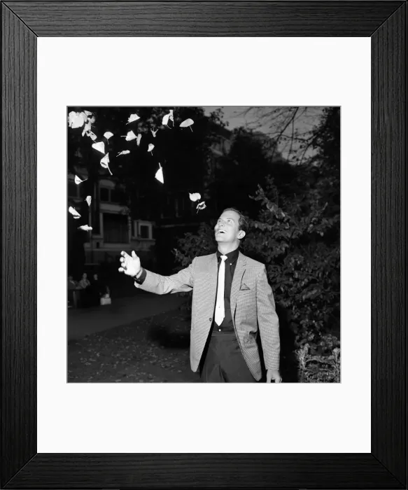 Framed Print : Pat Boone, who arrived in London earlier today to attend next Thursday Framed Print : Pat Boone, who arrived in London earlier today to attend next Thursday
