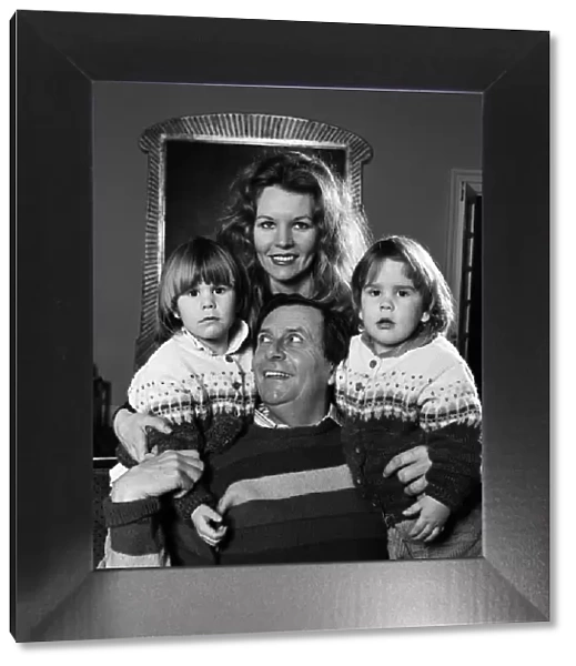 Barry Humphries with his wife Diane Millstead and their children Rupert and Oscar