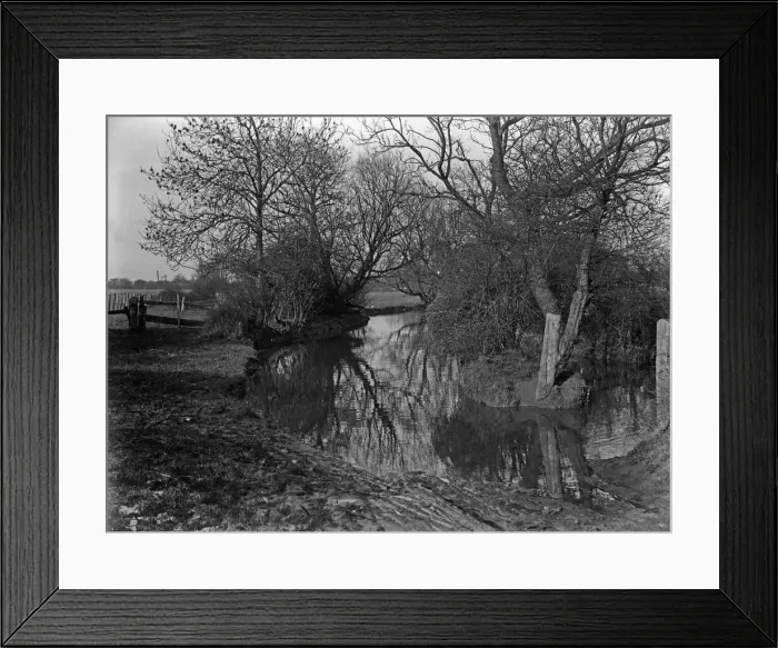 Framed Print : Watersplash at North Hyde Road Circa 1936 Framed Print : Watersplash at North Hyde Road Circa 1936