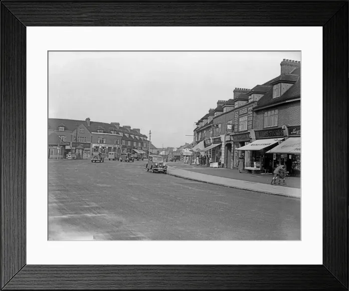 Framed Print : Station Road, Hayes town, Circa 1935 Framed Print : Station Road, Hayes town, Circa 1935