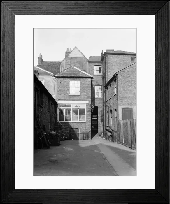 Framed Print : Top of Laundry Yard showing Coopers bakery, Uxbridge 1936 Framed Print : Top of Laundry Yard showing Coopers bakery, Uxbridge 1936