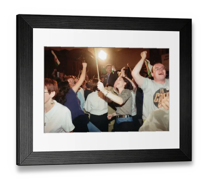 Framed Print : The Welsh devolution referendum of 1997 was a pre-legislative referendum held in Wales Framed Print : The Welsh devolution referendum of 1997 was a pre-legislative referendum held in Wales