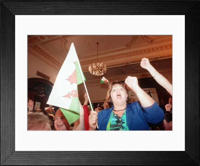 Framed Print : The Welsh devolution referendum of 1997 was a pre-legislative referendum held in Wales Framed Print : The Welsh devolution referendum of 1997 was a pre-legislative referendum held in Wales