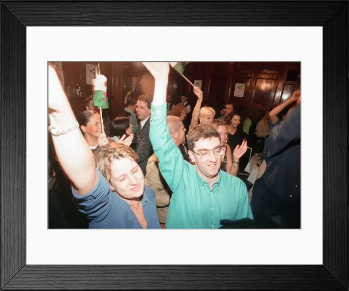 Framed Print : The Welsh devolution referendum of 1997 was a pre-legislative referendum held in Wales Framed Print : The Welsh devolution referendum of 1997 was a pre-legislative referendum held in Wales