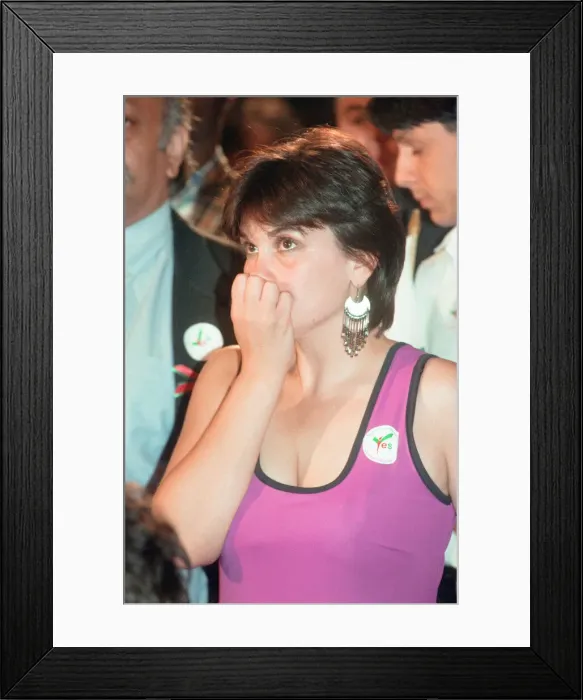 Framed Print : The Welsh devolution referendum of 1997 was a pre-legislative referendum held in Wales Framed Print : The Welsh devolution referendum of 1997 was a pre-legislative referendum held in Wales