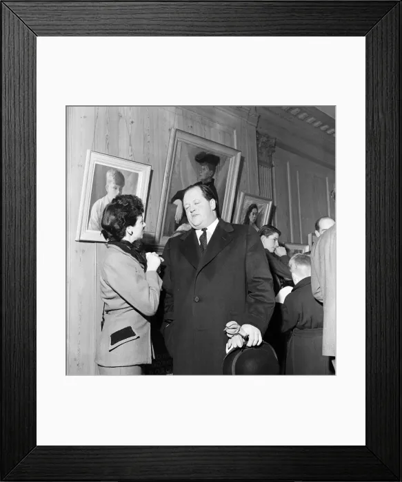 Framed Print : Derek Fowler A. R. C. A gave an exhibition of his picture portraits