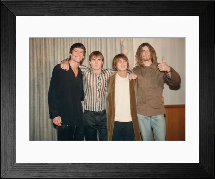 Framed Print : Take That, populate British music group boy band, hold a press conference to announce Framed Print : Take That, populate British music group boy band, hold a press conference to announce
