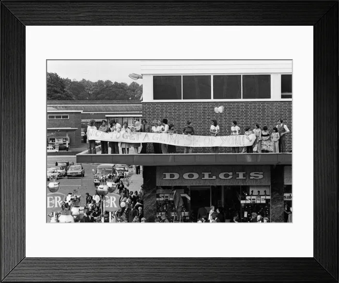 Framed Print : Queen Elizabeth II during her visit to Solihull during her Silver Jubilee tour Framed Print : Queen Elizabeth II during her visit to Solihull during her Silver Jubilee tour