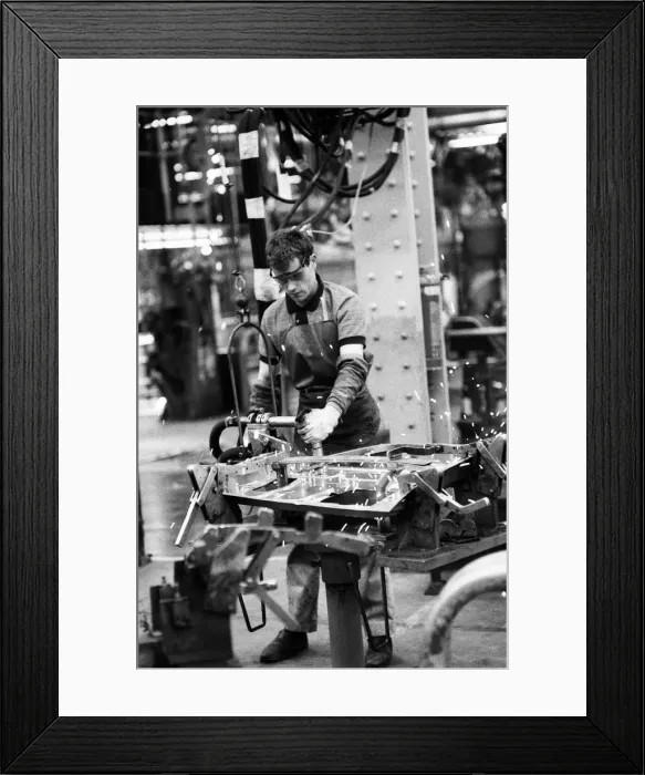 Framed Print : Industrial feature on the city of Liverpool. Scenes inside the Ford factory Framed Print : Industrial feature on the city of Liverpool. Scenes inside the Ford factory