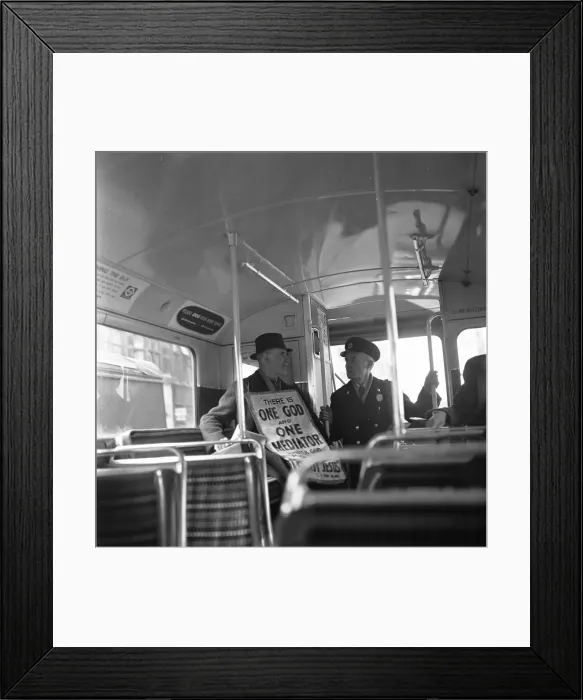 Framed Print : Bible and ticket punchers. 5th March 1954 It might have been beneficial at that Framed Print : Bible and ticket punchers. 5th March 1954 It might have been beneficial at that