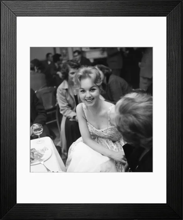 Framed Print : Mylene Demongeot, french actress, pictured in London, Wednesday 26th March 1958 Framed Print : Mylene Demongeot, french actress, pictured in London, Wednesday 26th March 1958