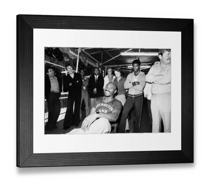 Framed Print : American boxer Marvin Hagler in London to challenge WBC Framed Print : American boxer Marvin Hagler in London to challenge WBC