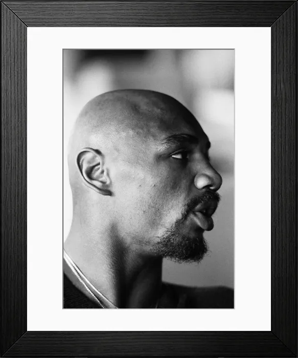 Framed Print : WBC and WBA world champion Marvin Hagler relaxing ahead of his sixth defence against Framed Print : WBC and WBA world champion Marvin Hagler relaxing ahead of his sixth defence against