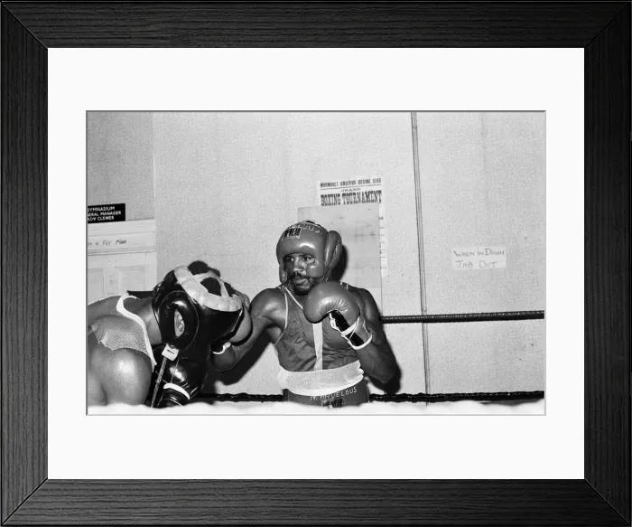 Framed Print : American boxer Marvin Hagler in London to challenge WBC Framed Print : American boxer Marvin Hagler in London to challenge WBC