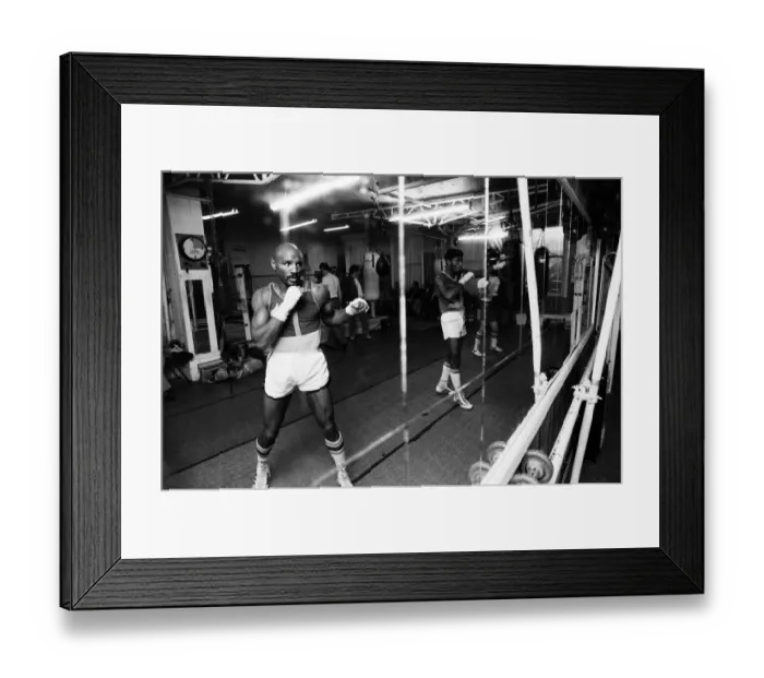 Framed Print : American boxer Marvin Hagler in London to challenge WBC Framed Print : American boxer Marvin Hagler in London to challenge WBC