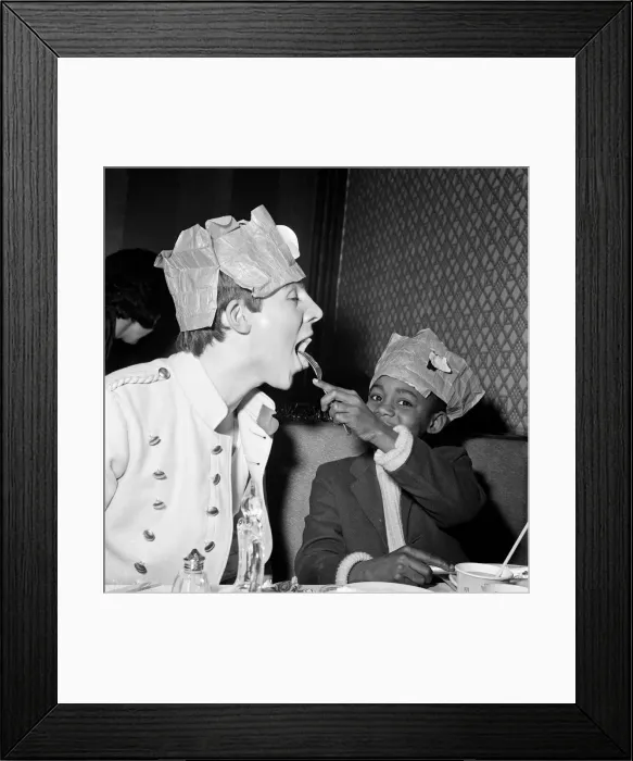 Framed Print : When 45 children from Wood Street Mission in Manchester were invited to take part in a