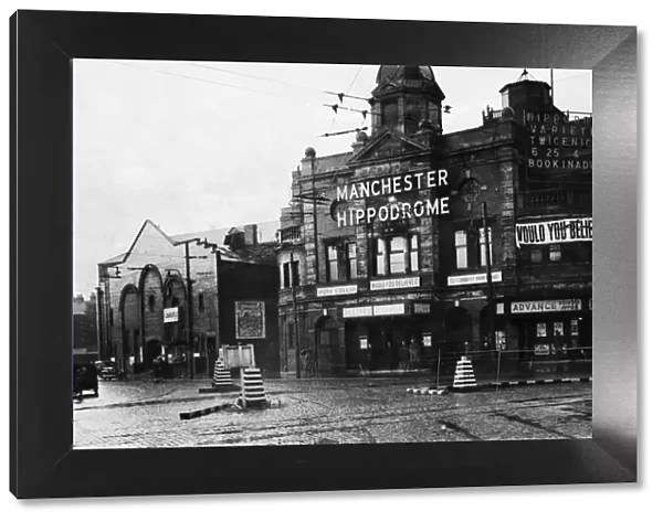 Exterior view of the Manchester Hippodrome building, formerly the Ardwick Empire Theatre