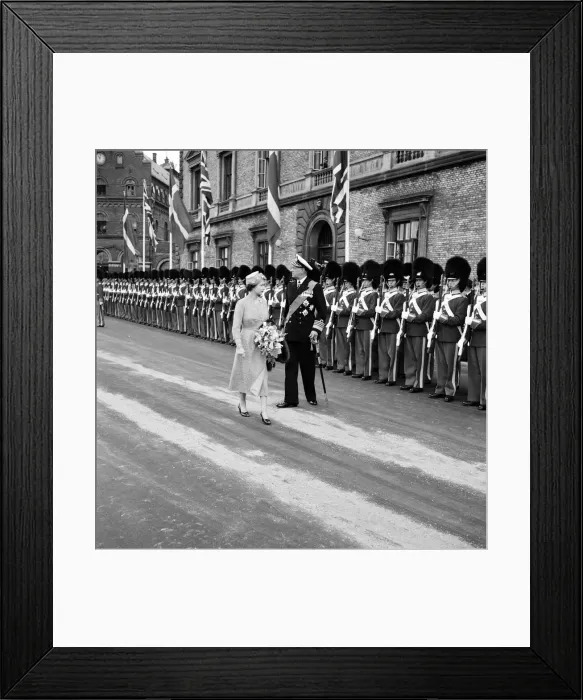 Framed Print : Queen Elizabeth IIs visit to Denmark. Queen Elizabeth II Framed Print : Queen Elizabeth IIs visit to Denmark. Queen Elizabeth II