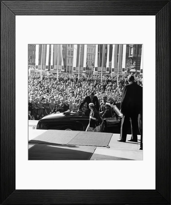Framed Print : Queen Elizabeth II and Prince Philip, Duke of Edinburgh visit to Denmark. 23rd May 1957 Framed Print : Queen Elizabeth II and Prince Philip, Duke of Edinburgh visit to Denmark. 23rd May 1957