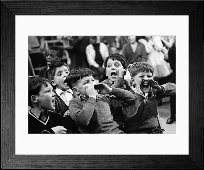 Framed Print : When 45 children from Wood Street Mission in Manchester were invited to take part in a Framed Print : When 45 children from Wood Street Mission in Manchester were invited to take part in a
