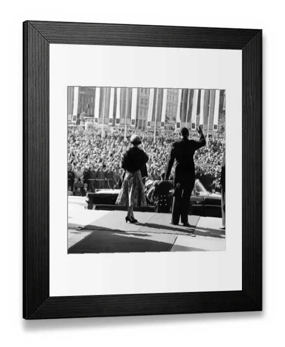 Framed Print : Queen Elizabeth II and Prince Philip, Duke of Edinburgh visit to Denmark. 23rd May 1957