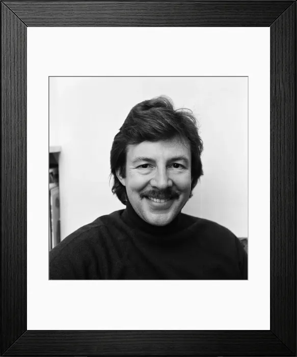 Framed Print : Actor Philip Lowrie at his home in west London. 5th December 1978 Framed Print : Actor Philip Lowrie at his home in west London. 5th December 1978