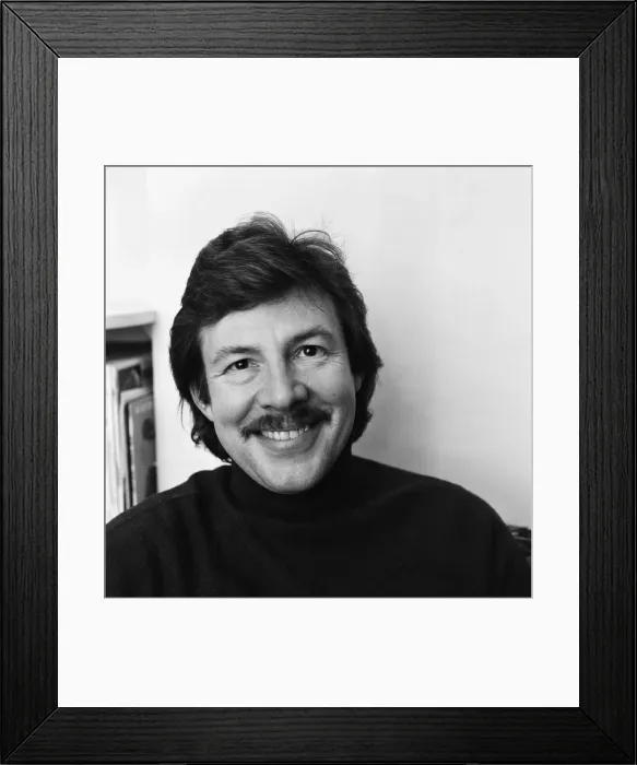 Framed Print : Actor Philip Lowrie at his home in west London. 5th December 1978