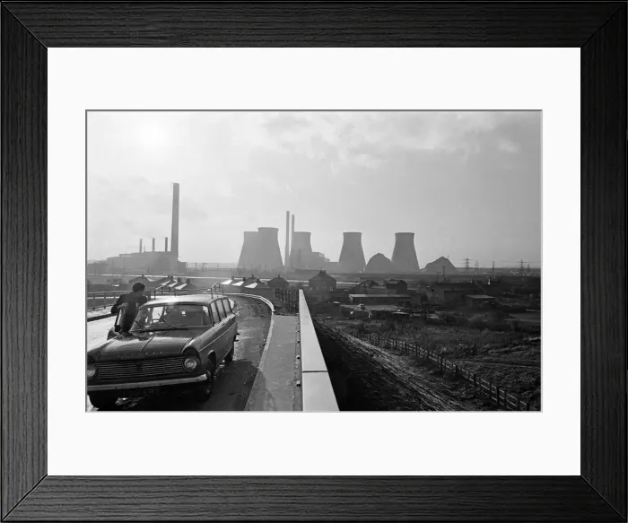 Framed Print : Gales which topped 100 miles an hour battered three giant concrete towers to rubble Framed Print : Gales which topped 100 miles an hour battered three giant concrete towers to rubble