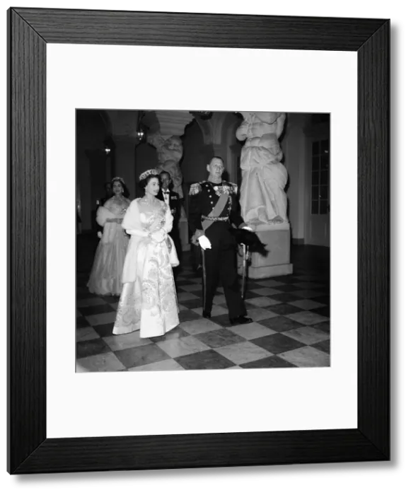 Framed Print : Queen Elizabeth II and Prince Philip, Duke of Edinburgh visit to Denmark Framed Print : Queen Elizabeth II and Prince Philip, Duke of Edinburgh visit to Denmark