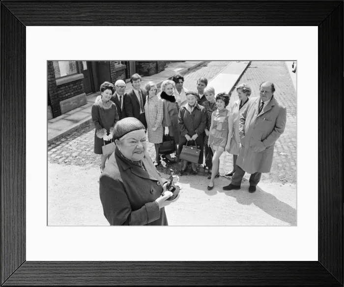 Framed Print : A new street setting for Coronation Street'. Granada TV have built an outdoor Framed Print : A new street setting for Coronation Street'. Granada TV have built an outdoor